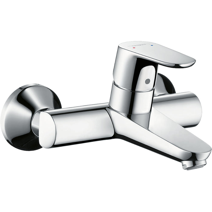 Hansgrohe Focus Single Lever Basin Mixer For Exposed Installation - Chrome - Unbeatable Bathrooms