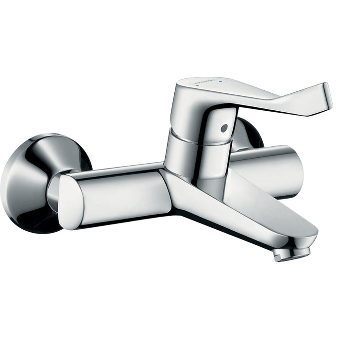 Hansgrohe Focus Single Lever Basin Mixer For Exposed Installation with Extra Long Handle - Chrome - Unbeatable Bathrooms