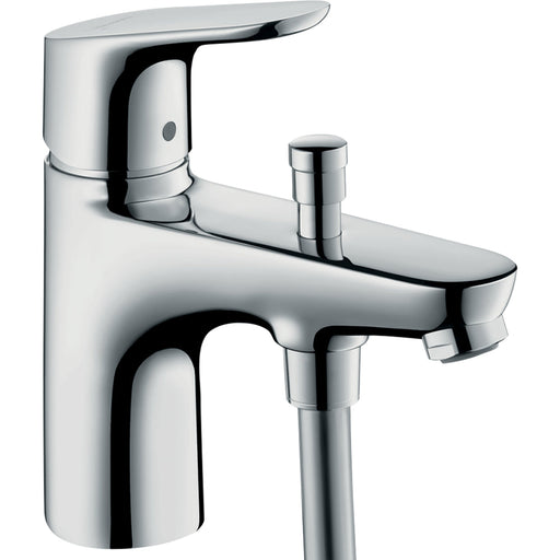 Hansgrohe Focus Single Lever Bath and Shower Mixer Monotrou with 2 Flow Rates - Chrome - Unbeatable Bathrooms
