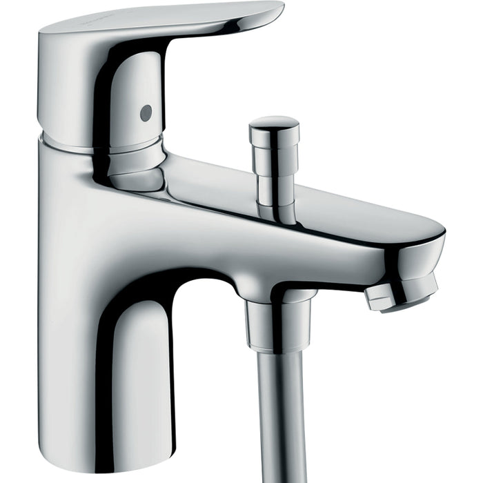 Hansgrohe Focus Single Lever Bath and Shower Mixer Monotrou with 2 Flow Rates - Chrome - Unbeatable Bathrooms