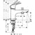 Hansgrohe Focus Single Lever Bath and Shower Mixer Monotrou with 2 Flow Rates - Chrome - Unbeatable Bathrooms
