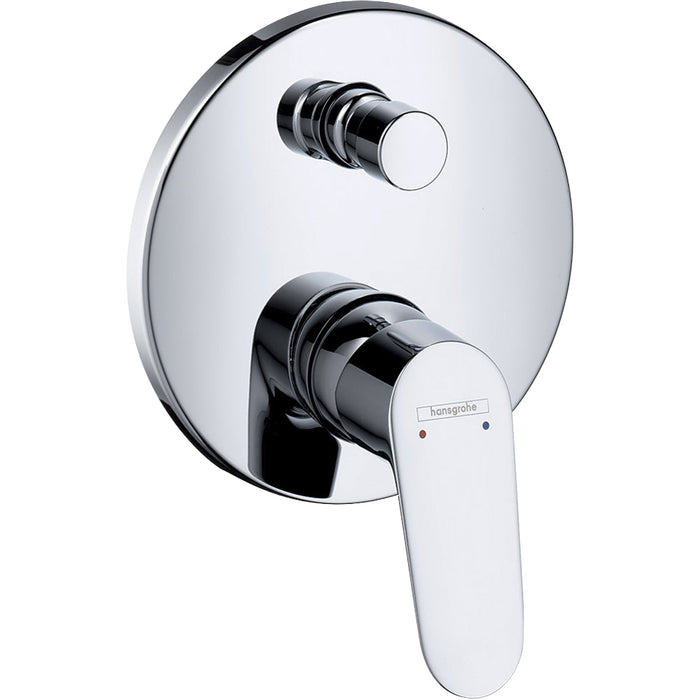Hansgrohe Focus Single Lever Manual Bath Mixer For Concealed Installation - Chrome - Unbeatable Bathrooms