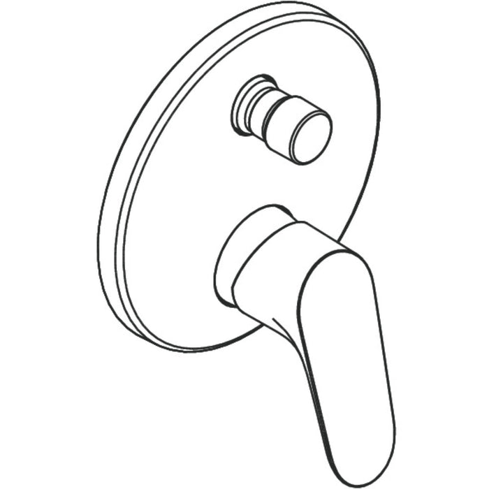 Hansgrohe Focus Single Lever Manual Bath Mixer For Concealed Installation - Chrome - Unbeatable Bathrooms