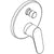 Hansgrohe Focus Single Lever Manual Bath Mixer For Concealed Installation with Integrated Backflow Prevention - Chrome - Unbeatable Bathrooms