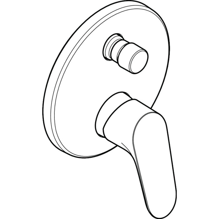 Hansgrohe Focus Single Lever Manual Bath Mixer For Concealed Installation - Chrome - Unbeatable Bathrooms