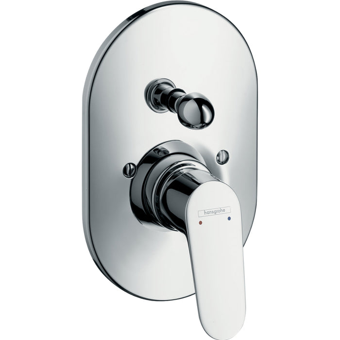 Hansgrohe Focus Single Lever Manual Bath Mixer For Concealed Installation 31947000 - Chrome - Unbeatable Bathrooms