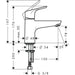 Hansgrohe Focus Single Lever Manual Bath Mixer Monotrou - Chrome - Unbeatable Bathrooms