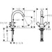 Hansgrohe Logis 2-Handle Basin Mixer 150 with Pop-Up Waste - Chrome - Unbeatable Bathrooms