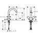 Hansgrohe Logis 2-Handle Basin Mixer 150 Without Waste - Chrome - Unbeatable Bathrooms