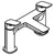 Hansgrohe Logis 2-Hole Rim Mounted Bath Mixer - Unbeatable Bathrooms
