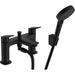 Hansgrohe Logis 2-Hole Rim Mounted Bath Mixer with Diverter Valve and Vernis Blend Hand Shower Vario - Unbeatable Bathrooms