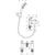 Hansgrohe Logis 2-Hole Rim Mounted Bath Mixer with Diverter Valve and Vernis Blend Hand Shower Vario - Unbeatable Bathrooms