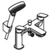 Hansgrohe Logis 2-Hole Rim Mounted Bath Mixer with Diverter Valve and Vernis Blend Hand Shower Vario - Unbeatable Bathrooms