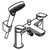 Hansgrohe Logis 2-Hole Rim Mounted Bath Mixer with Diverter Valve and Vernis Blend Hand Shower Vario - Unbeatable Bathrooms