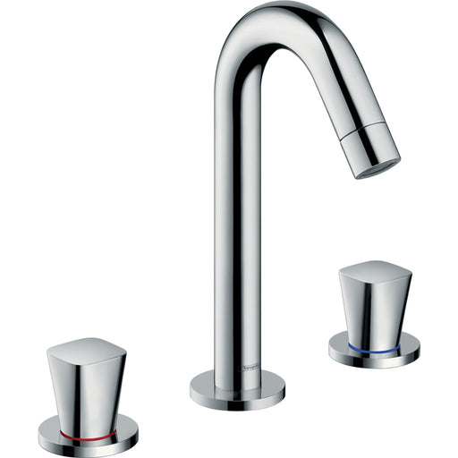 Hansgrohe Logis 3-Hole Basin Mixer 150 with Pop-Up Waste - Chrome - Unbeatable Bathrooms