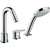 Hansgrohe Logis 3-Hole Rim-Mounted Single Lever Bath Mixer - Chrome - Unbeatable Bathrooms