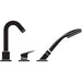 Hansgrohe Logis 3-Hole Rim-Mounted Single Lever Bath Mixer For Secuflex - Chrome - Unbeatable Bathrooms