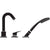 Hansgrohe Logis 3-Hole Rim-Mounted Single Lever Bath Mixer For Secuflex - Chrome - Unbeatable Bathrooms