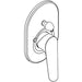 Hansgrohe Logis E Manual Bath Mixer Set For Concealed Installation - Chrome - Unbeatable Bathrooms