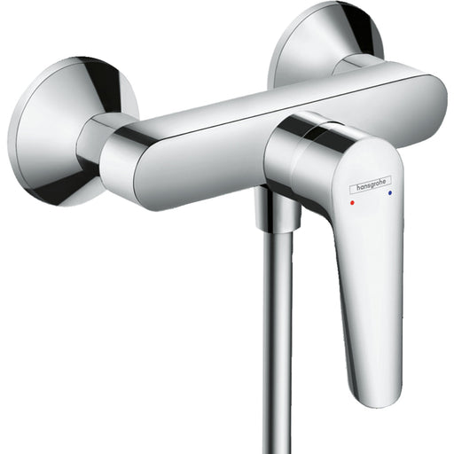 Hansgrohe Logis E Single Lever Manual Shower Mixer For Exposed Installation - Chrome - Unbeatable Bathrooms