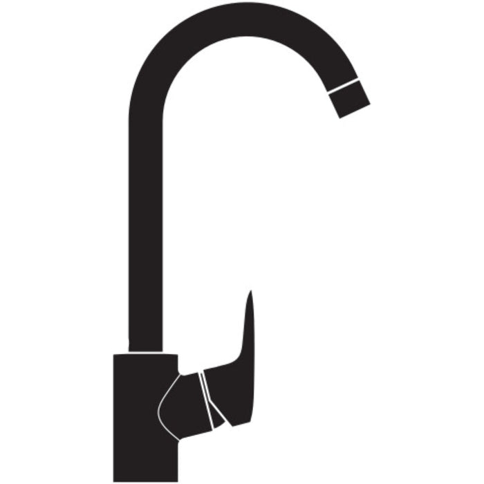 Hansgrohe Logis M31 Single Lever Kitchen Mixer 260, Single Spray Mode - Chrome - Unbeatable Bathrooms