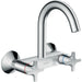 Hansgrohe Logis M32 2-Handle Kitchen Mixer Wall-Mounted, Single Spray Mode - Chrome - Unbeatable Bathrooms