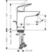Hansgrohe Logis Single Lever Basin Mixer 100 Coolstart with Pop-Up Waste - Unbeatable Bathrooms