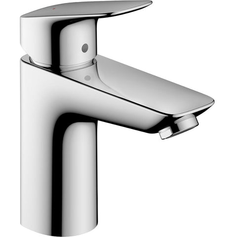 Hansgrohe Logis Single Lever Basin Mixer 100 with Push-Open Waste - Unbeatable Bathrooms