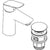 Hansgrohe Logis Single Lever Basin Mixer 100 with Push-Open Waste - Unbeatable Bathrooms