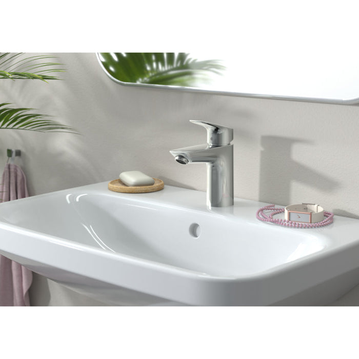 Hansgrohe Logis Single Lever Basin Mixer 100 Without Waste - Chrome - Unbeatable Bathrooms