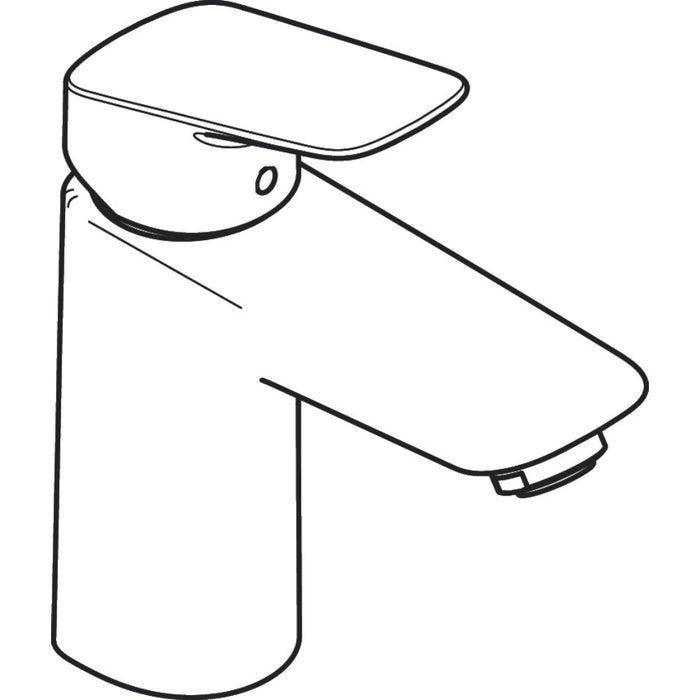 Hansgrohe Logis Single Lever Basin Mixer 100 with Push-Open Waste - Unbeatable Bathrooms