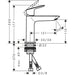 Hansgrohe Logis Single Lever Basin Mixer 110 Fine Coolstart Without Waste Set - Unbeatable Bathrooms