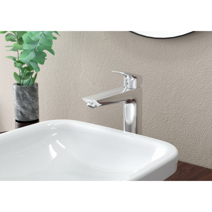 Hansgrohe Logis Single Lever Basin Mixer 190 with Pop-Up Waste - Unbeatable Bathrooms