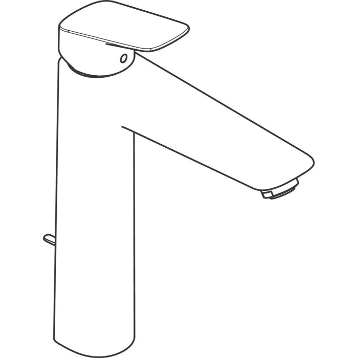 Hansgrohe Logis Single Lever Basin Mixer 190 with Pop-Up Waste - Unbeatable Bathrooms