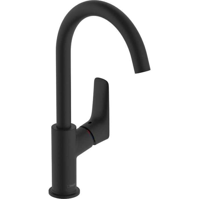 Hansgrohe Logis Single Lever Basin Mixer 210 with Swivel Spout and Pop-Up Waste - Unbeatable Bathrooms