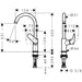 Hansgrohe Logis Single Lever Basin Mixer 210 with Swivel Spout Without Waste - Unbeatable Bathrooms