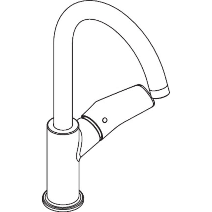Hansgrohe Logis Single Lever Basin Mixer 210 with Swivel Spout Without Waste - Unbeatable Bathrooms