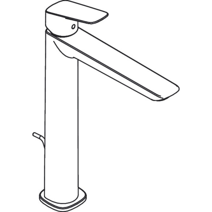 Hansgrohe Logis Single Lever Basin Mixer 240 Fine with Pop-Up Waste Set - Unbeatable Bathrooms