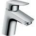 Hansgrohe Logis Single Lever Basin Mixer 70 For Vented Hot Water Cylinders with Push-Open Waste - Chrome - Unbeatable Bathrooms