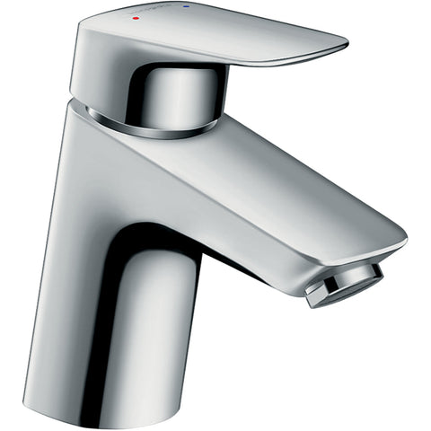 Hansgrohe Logis Single Lever Basin Mixer 70 For Vented Hot Water Cylinders with Push-Open Waste - Chrome - Unbeatable Bathrooms