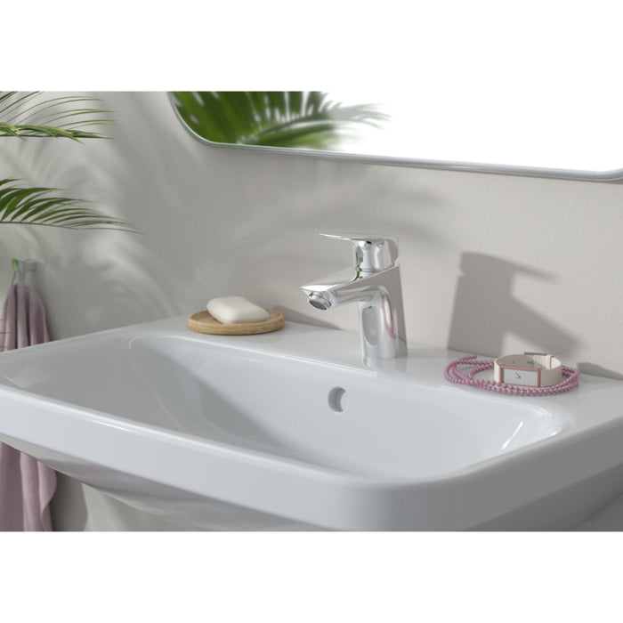 Hansgrohe Logis Single Lever Basin Mixer 70 with Metal Pop-Up Waste - Chrome - Unbeatable Bathrooms