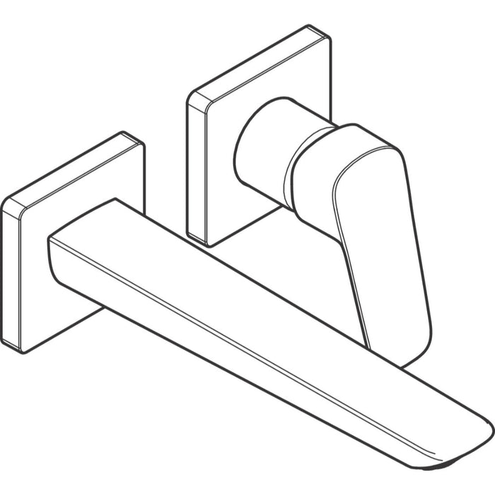 Hansgrohe Logis Single Lever Basin Mixer For Concealed Installation Fine Wall-Mounted with Spout 20,5 cm - Unbeatable Bathrooms
