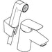 Hansgrohe Logis Single Lever Basin Mixer with Bidet Spray and Shower Hose 160 cm - Chrome - Unbeatable Bathrooms
