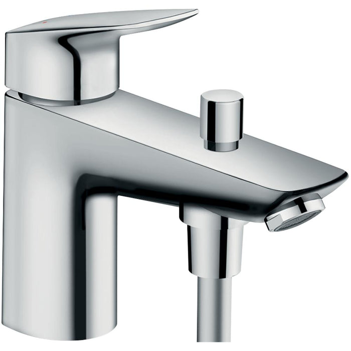Hansgrohe Logis Single Lever Bath and Shower Mixer Monotrou with 2 Flow Rates - Unbeatable Bathrooms