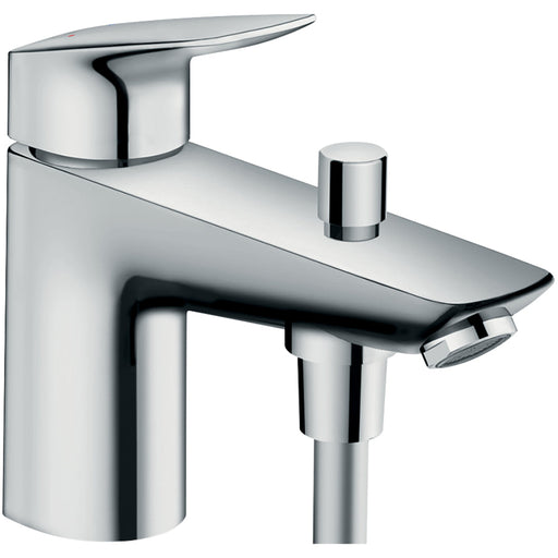 Hansgrohe Logis Single Lever Bath and Shower Mixer Monotrou with 2 Flow Rates - Unbeatable Bathrooms