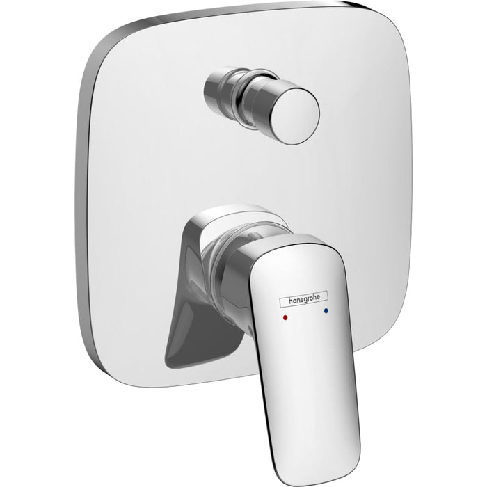Hansgrohe Logis Single Lever Manual Bath Mixer For Concealed Installation with Integrated Backflow Prevention - Unbeatable Bathrooms