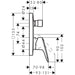 Hansgrohe Logis Single Lever Manual Bath Mixer For Concealed Installation with Integrated Backflow Prevention - Unbeatable Bathrooms