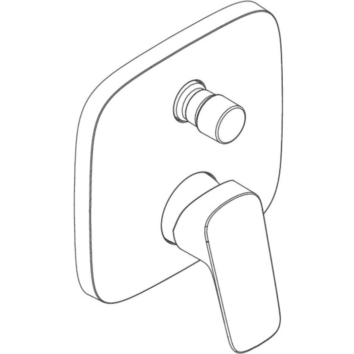 Hansgrohe Logis Single Lever Manual Bath Mixer For Concealed Installation with Integrated Backflow Prevention - Unbeatable Bathrooms