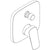 Hansgrohe Logis Single Lever Manual Bath Mixer For Concealed Installation with Integrated Backflow Prevention - Unbeatable Bathrooms