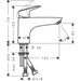 Hansgrohe Logis Single Lever Manual Bath Mixer Monotrou - Chrome - Unbeatable Bathrooms